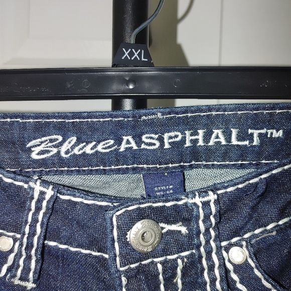 Blue Asphalt Boot Cut Blue Jeans Size 3 - Picture 7 of 9